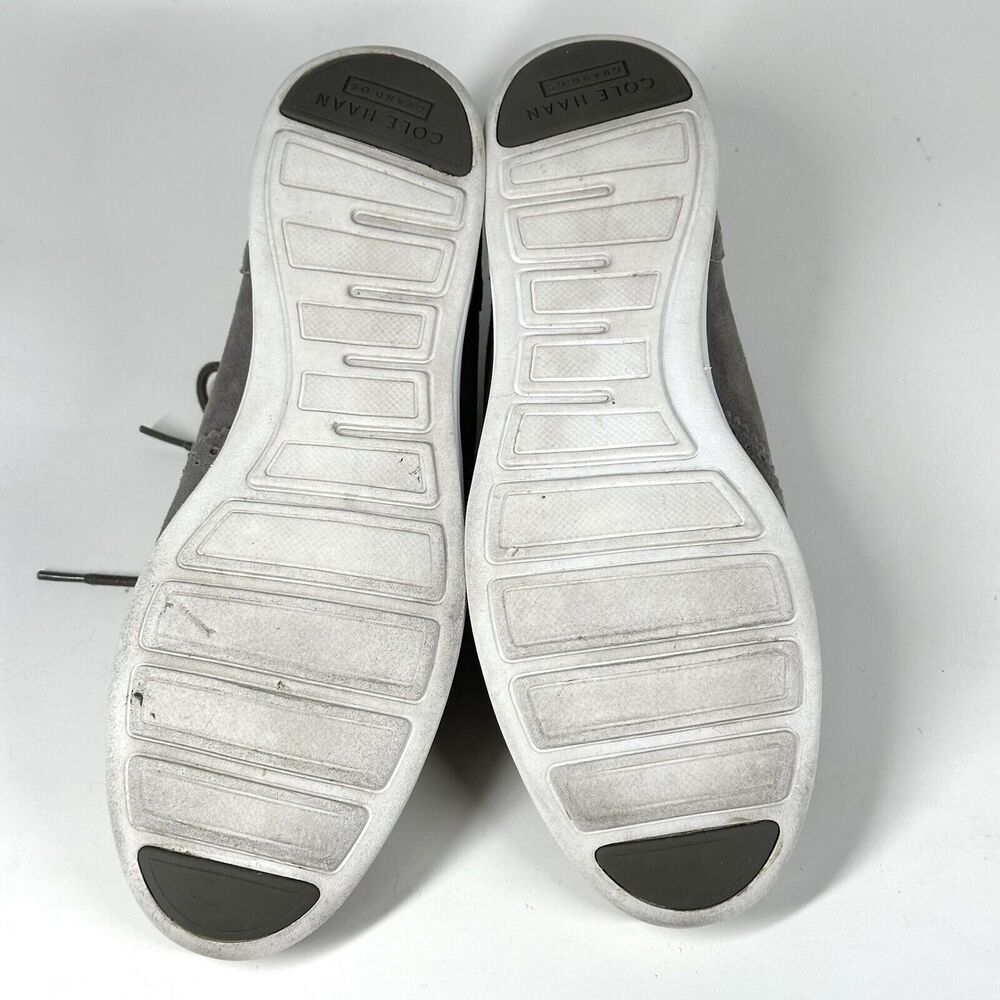Cole Haan Misha Grand OS Women 10B Gray Suede Oxford II Shoes W05167 Wingtip - Picture 11 of 16